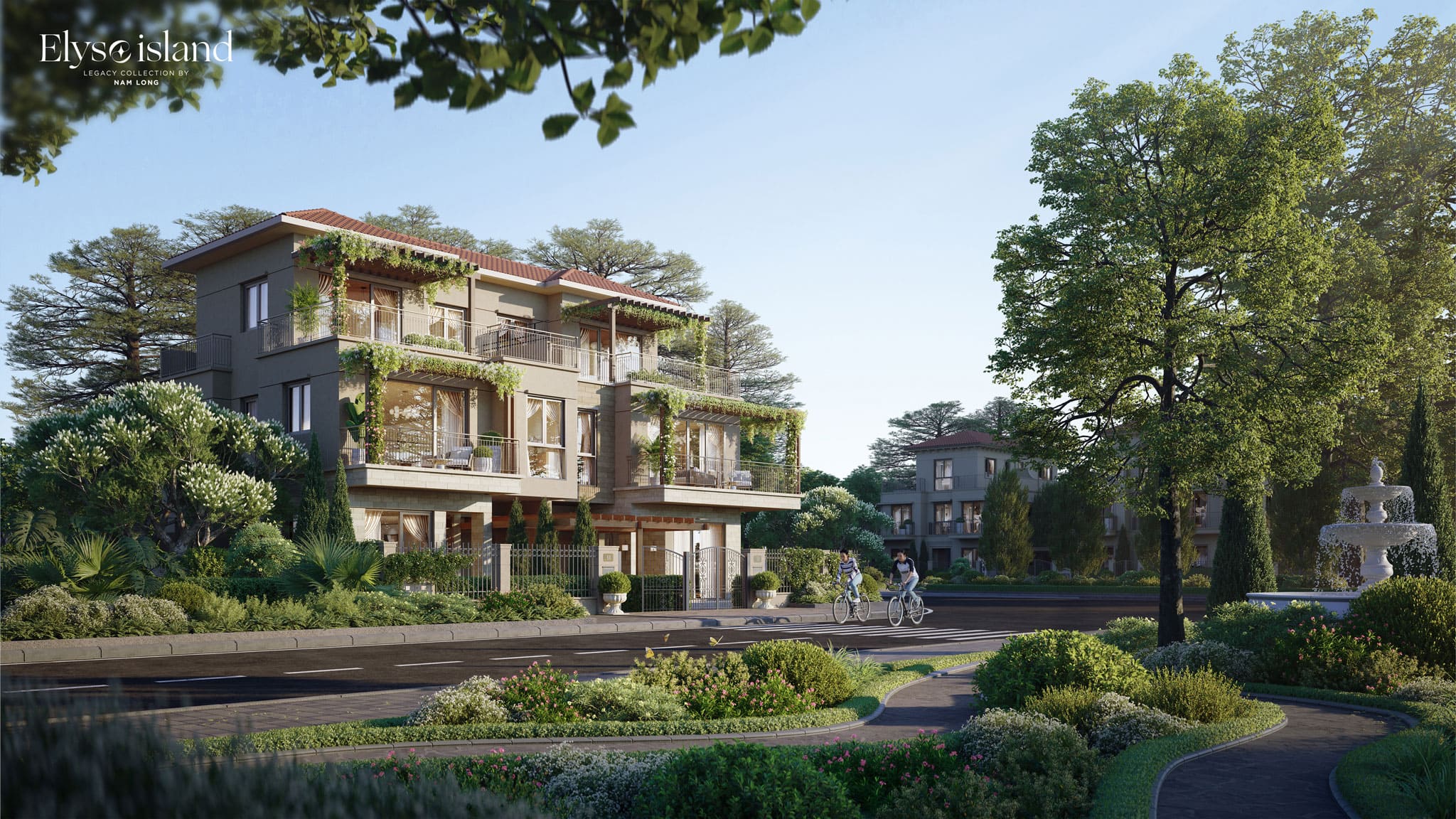 Phối cảnh biệt thự đơn lập Park Villa tại dự án Elyse IsLand Nam Long